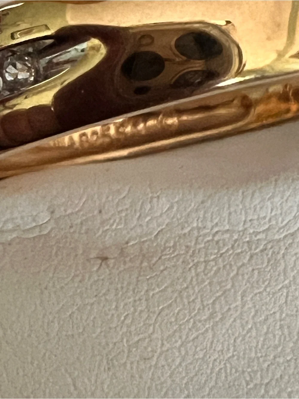 Gold over sterling size 12 men’s cz band